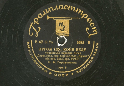 Лугом іду, коня веду - українська народна пісня