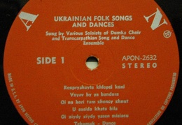 Dumka Chorus Soloists*, Bandura Ensemble* ‎– Ukrainian Folk Songs And Dances